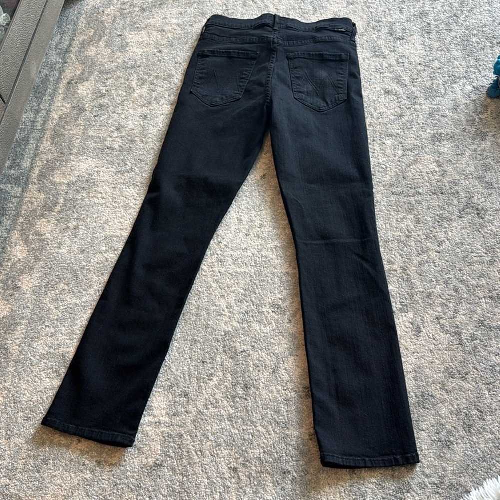 Mother Mid Ride Dazzler Women's Black Jeans in Not Guilty - Picture 15 of 16